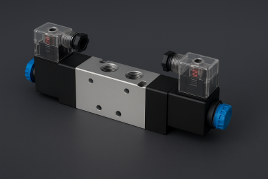 5/2 ÇİFT BOBİN PNÖMATİK VALF